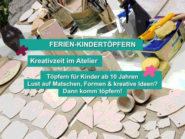 Kindertöpfern in den Ferien